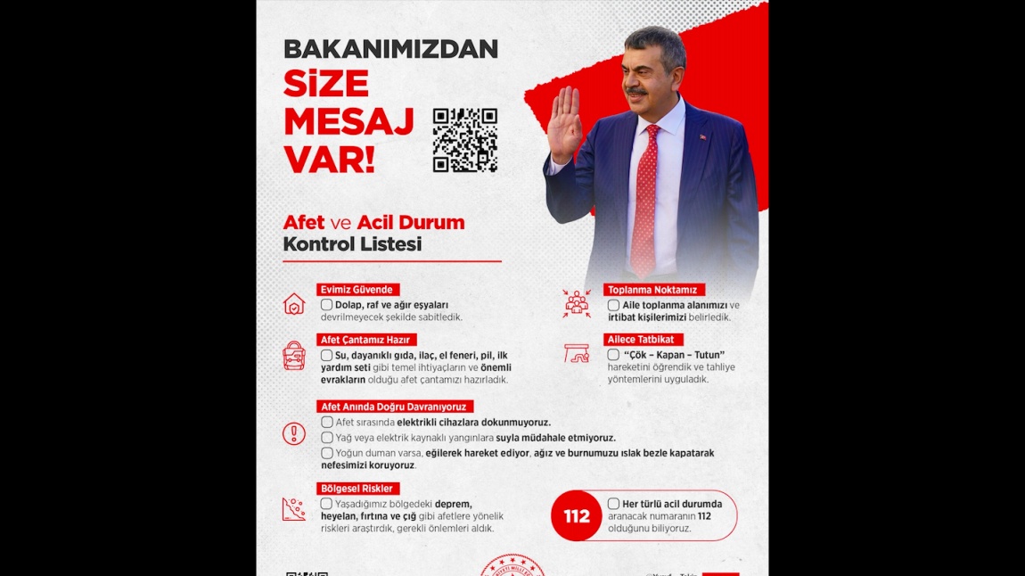 13 Ekim-Uluslararası Afet Risklerinin Azaltılması Günü 